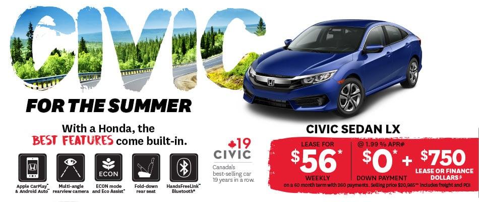 Honda Civic Summer Promotion