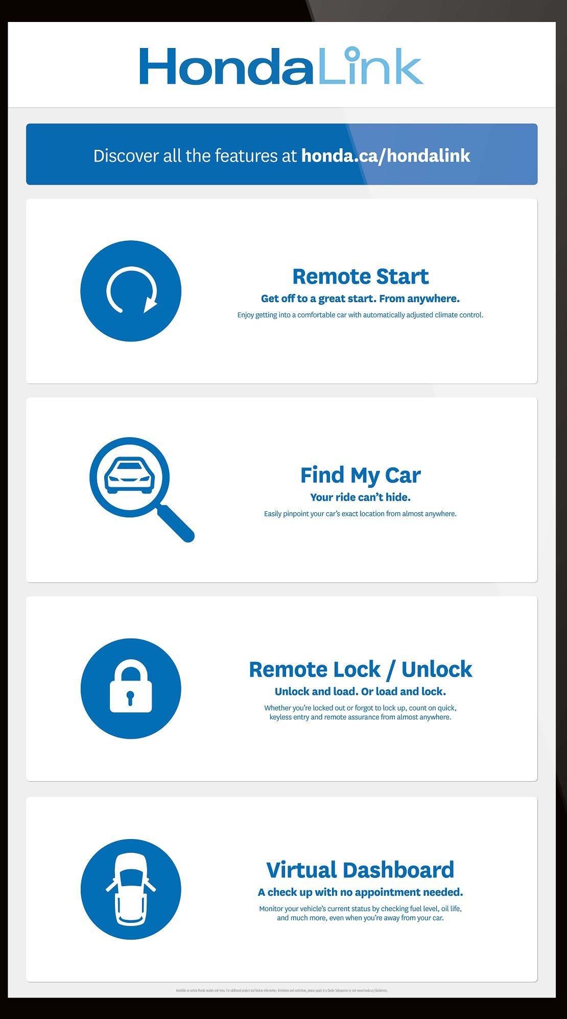 HondaLink App UI